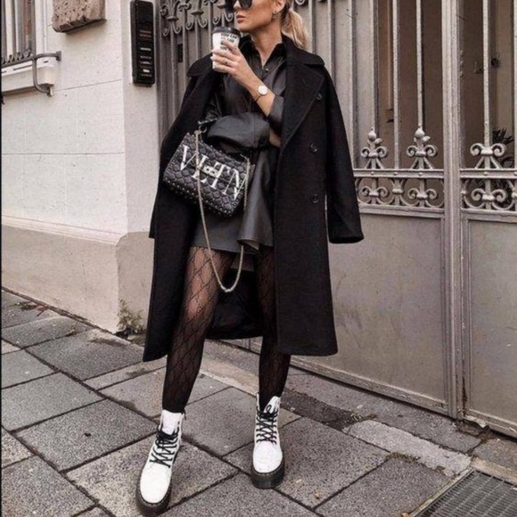 White Lace Up Platform Combat Boots - Picture 8 of 12